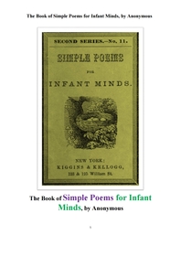 동심을 불러일으킬 소박한 시집. The Book of Simple Poems for Infant Minds, by Anonymous
